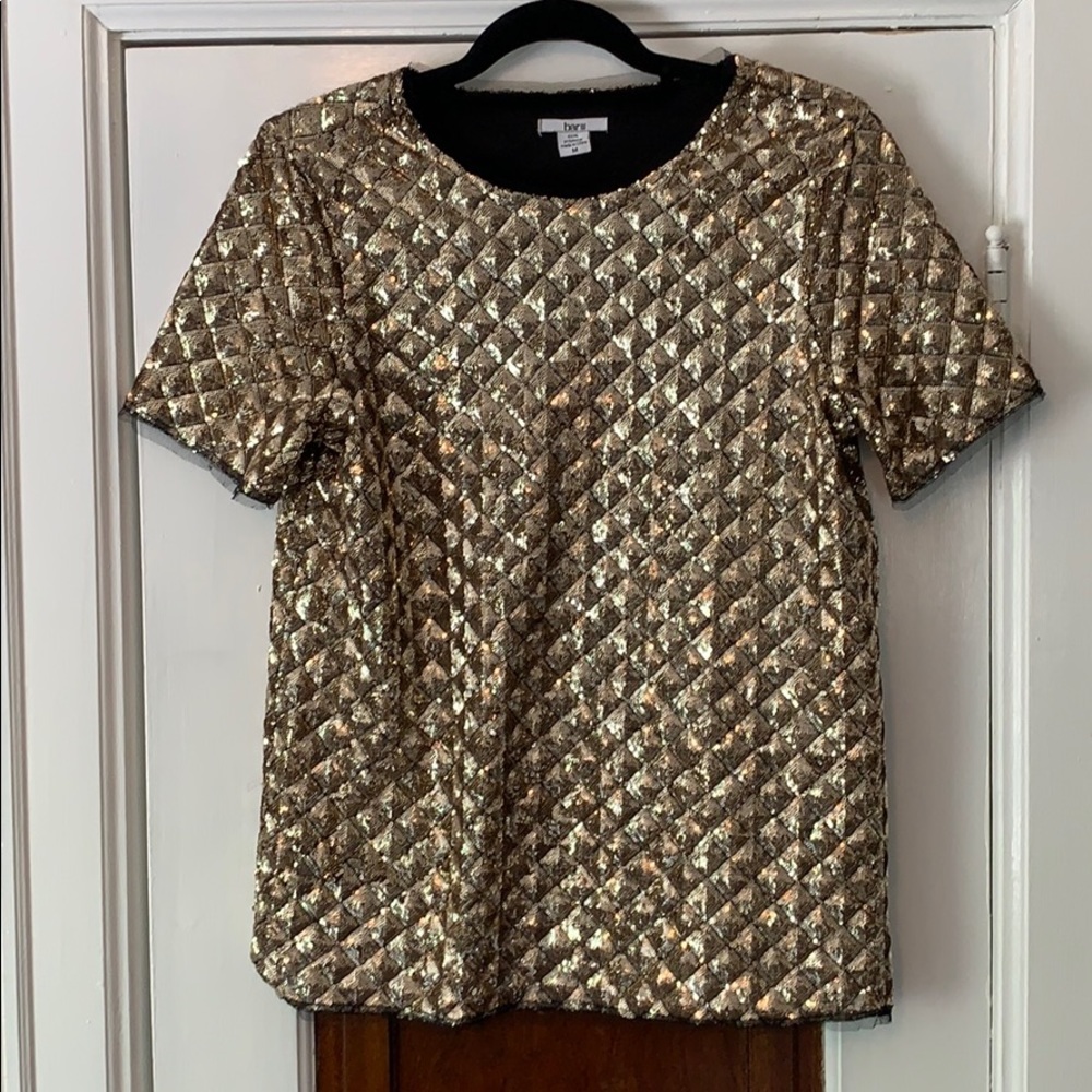 Gold Sequin Top